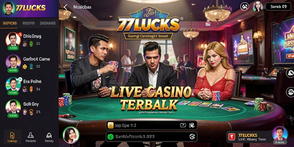 Gameplay Live Casino yang mengesankan di 77LUCKS.