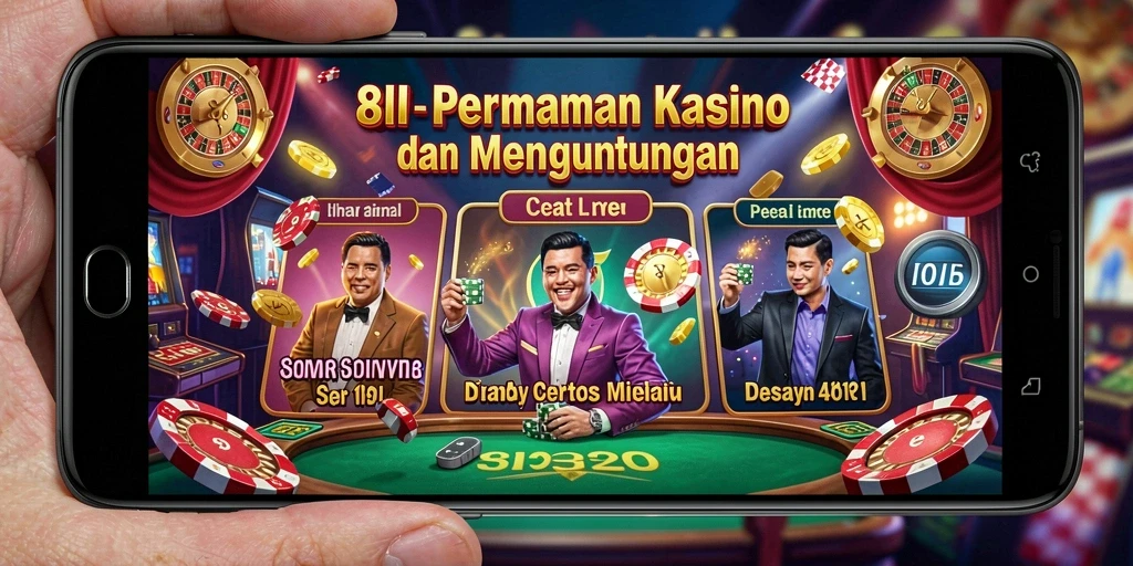 Screenshot gameplay 8II yang menampilkan keseruan permainan Kasino.