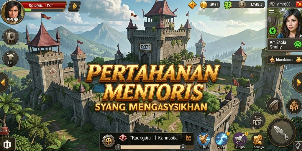 Tampilan gameplay API88 menampilkan strategi pertahanan menara yang intens.