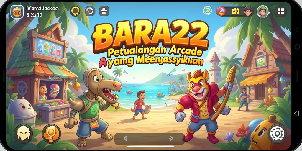 Tampilan menarik dari gameplay BARA22 yang seru.
