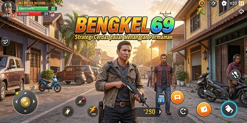 Tampilan gameplay BENGKEL69 yang menegangkan dan strategis.