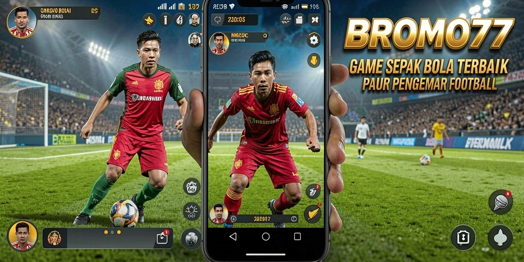 Tampilan gameplay yang mendebarkan dalam BROMO77, menunjukkan aksi di lapangan.