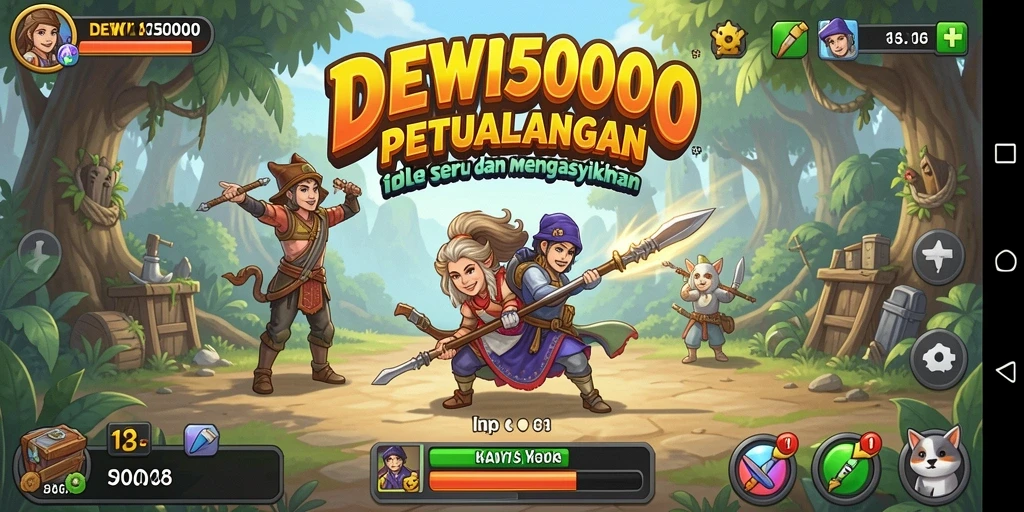 Tampilan gameplay DEWI5000 yang mengasyikkan dan interaktif.