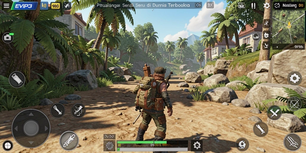 Tampilan gameplay luar biasa di dunia terbuka EVIP3.