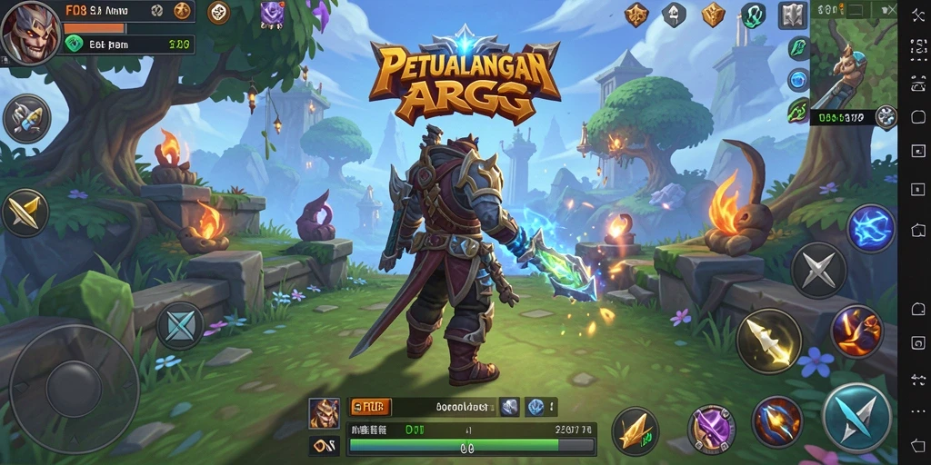 Tangkapan layar menampilkan pertarungan mendebarkan di dunia ARPG.