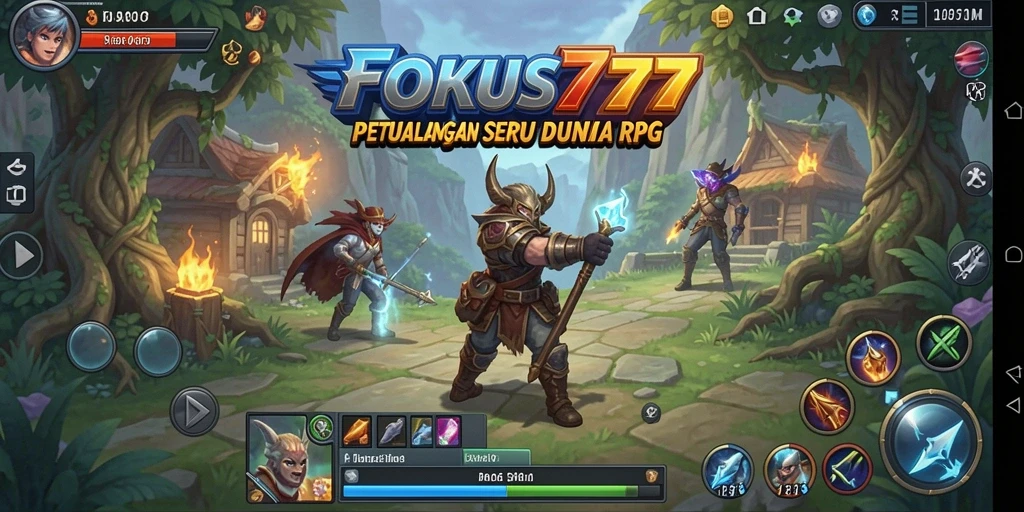 Screenshot gameplay FOKUS777 yang menampilkan aksi seru dalam RPG.