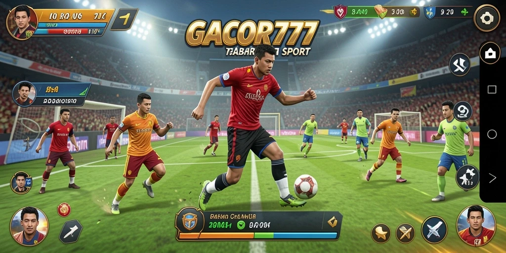 Tampilan gameplay GACOR777 yang seru dan penuh aksi olahraga.