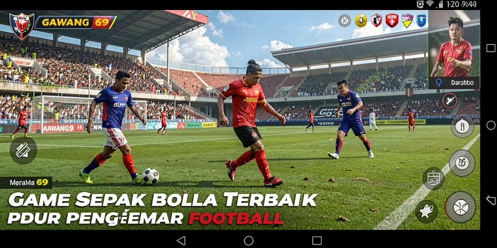 Tampilan gameplay GAWANG69 yang mengasyikkan dalam pertandingan sepak bola.