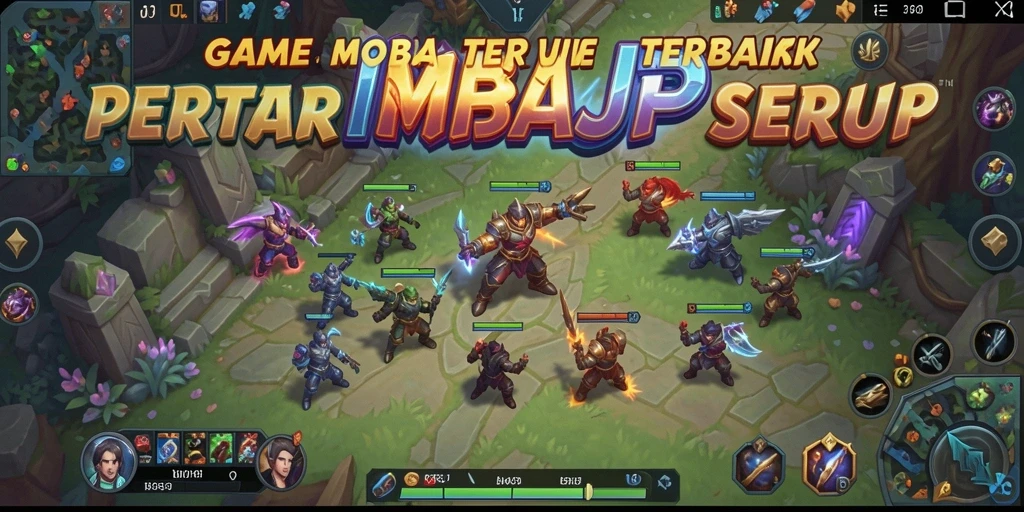 Tampilan gameplay seru di IMBAJP dengan pertarungan adu strategi.