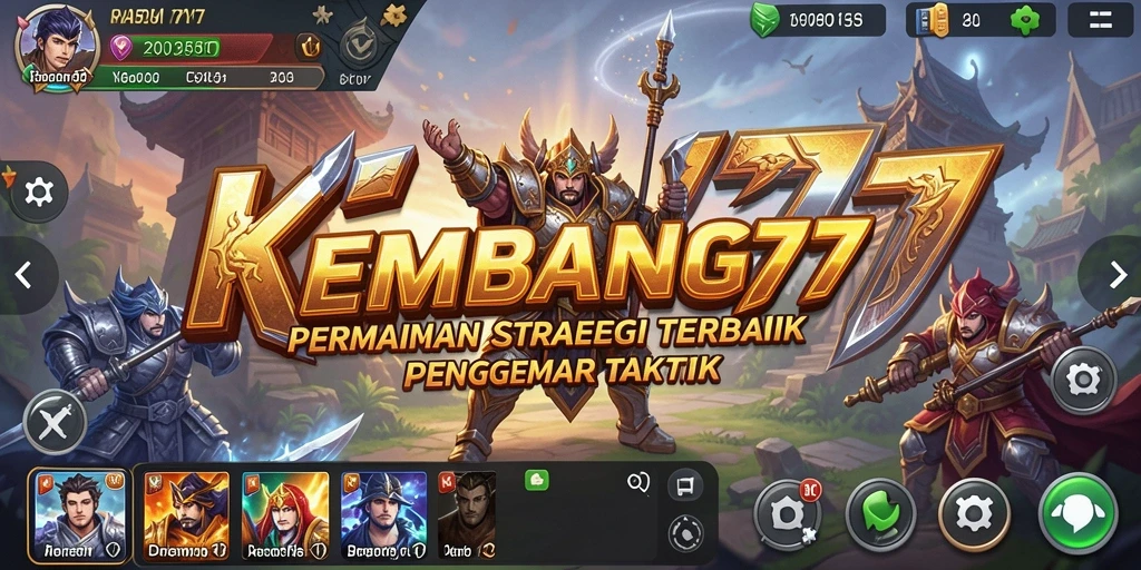 Screenshot utama yang menampilkan strategi pertempuran yang intens.
