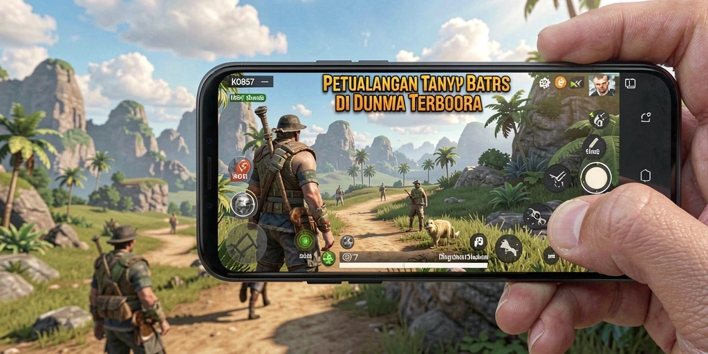 Screenshot KO857 menunjukkan keindahan visual dunia terbuka yang menakjubkan.