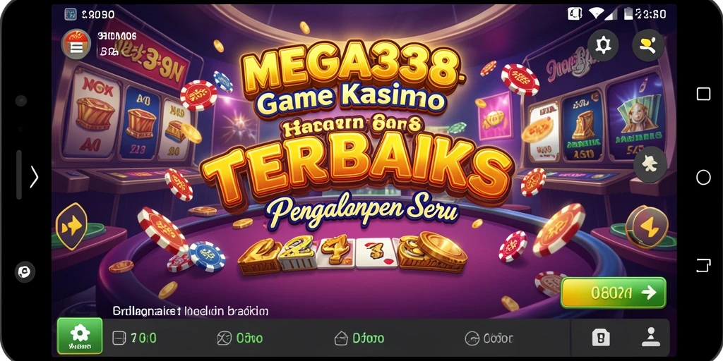 Screenshot gameplay MEGA338 dengan tampilan kasino yang menarik.