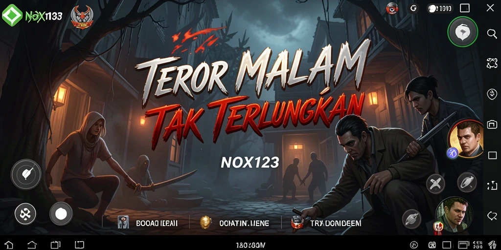 Tampilan gameplay menakutkan dalam atmosfer Horror yang mencekam.