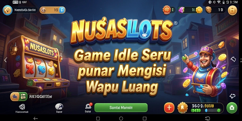 Tampilan gameplay seru dalam NUSASLOTS dengan mesin slot yang menarik.
