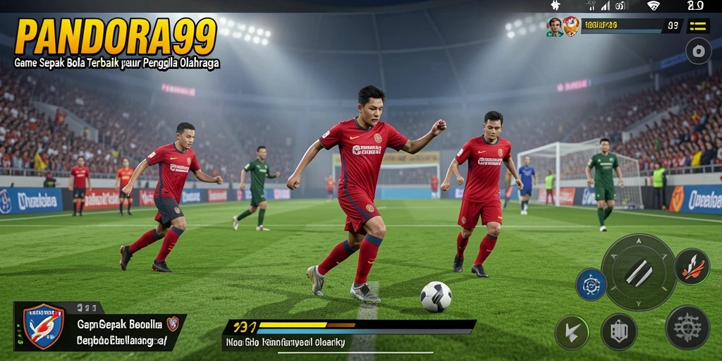 Gameplay yang mendebarkan dari PANDORA99 dalam aksi sepak bola.