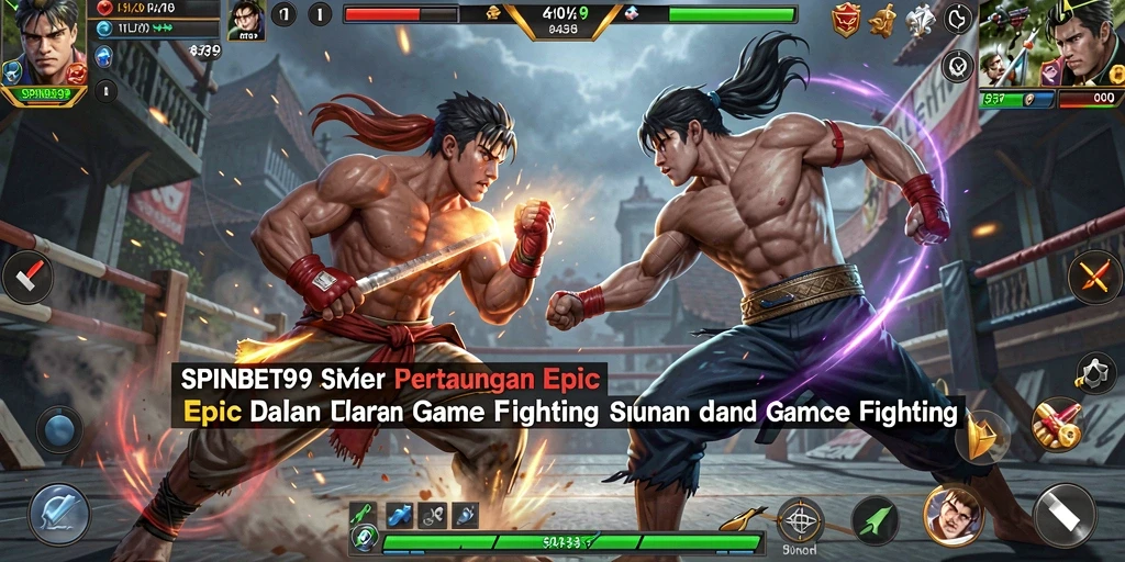 Tampilan aksi pertarungan epik dalam SPINBET99.